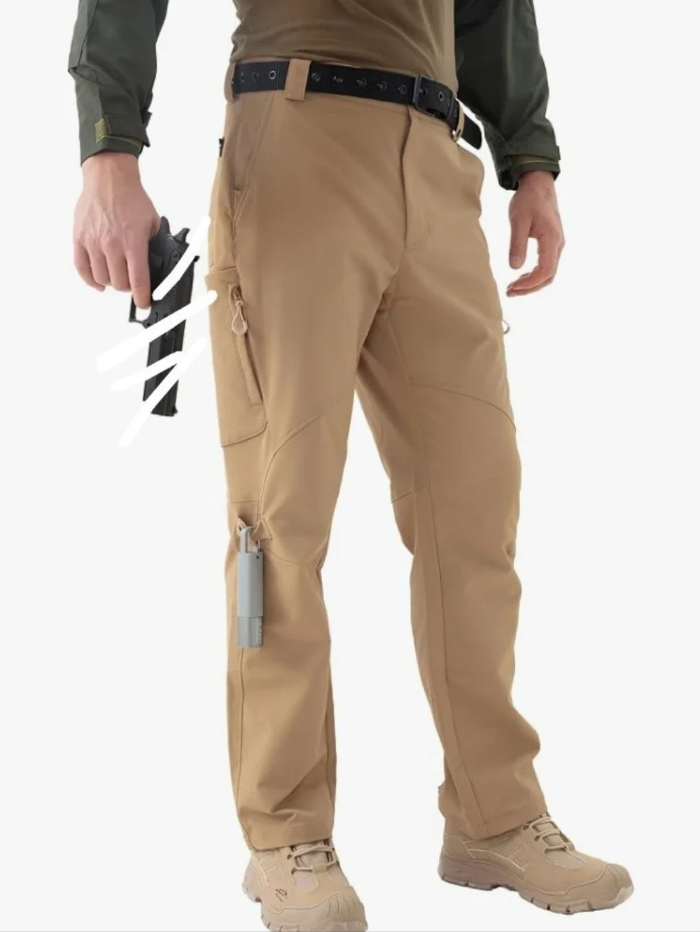 MagnaMan Men's Tactical Ripstop Cargo Pants Sz 2XL Drk Khaki Yellow NWT